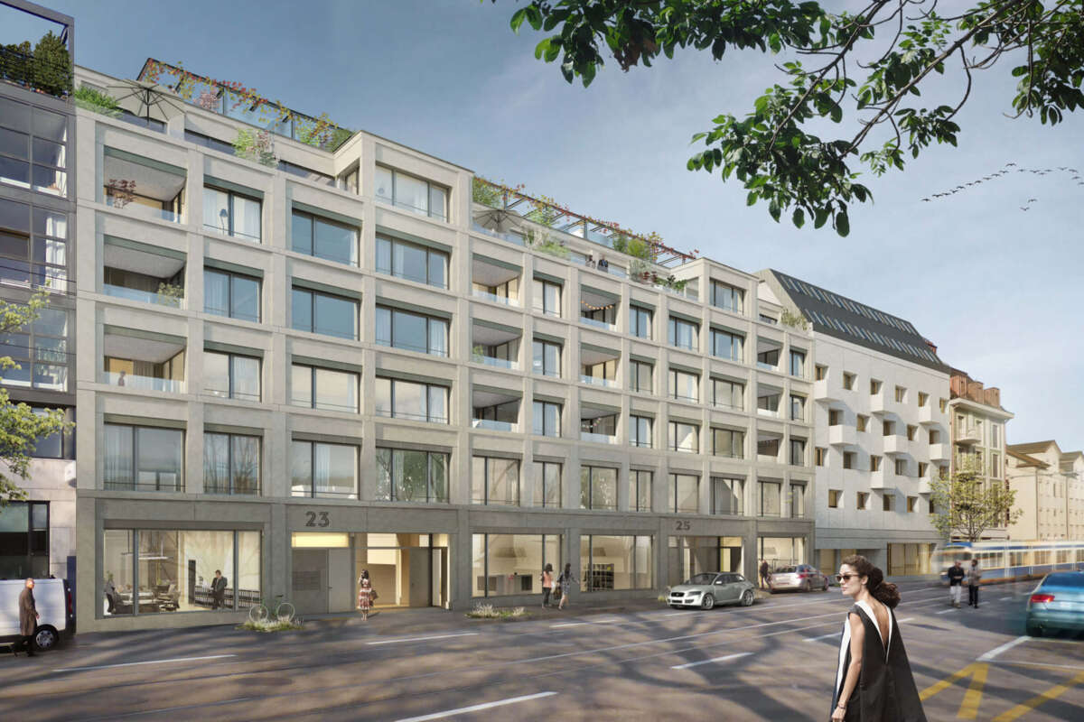 Beratungsmandat Signaletik für Neubauprojekt L 23/25 in Zürich