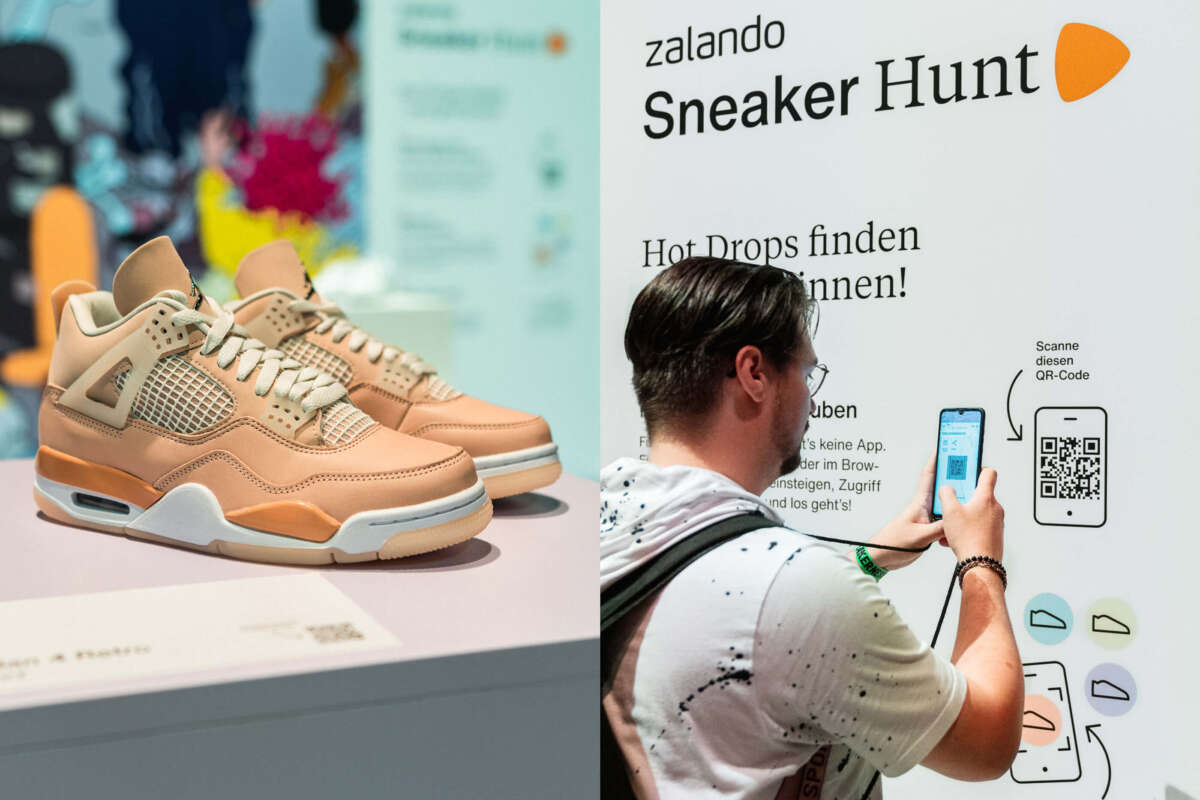 Zalando Booth and AR Sneakerhunt