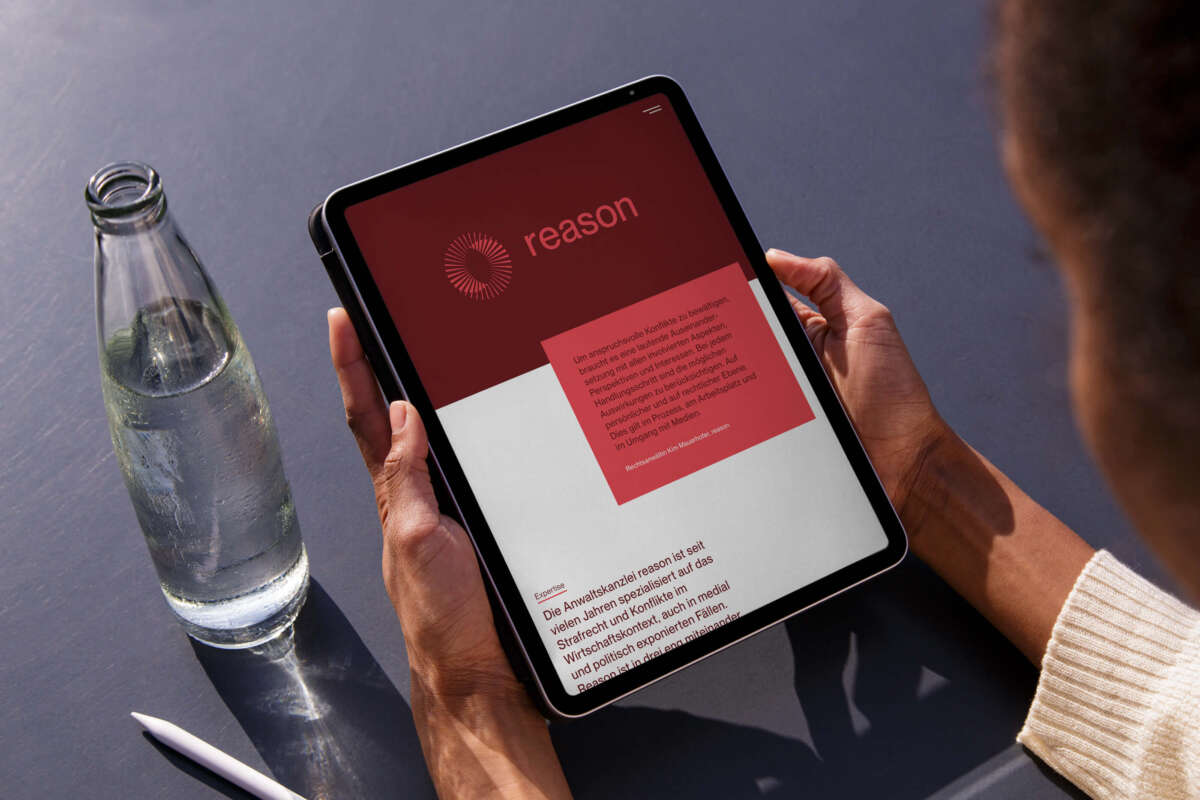 reason – Digitale Präsenz für ein Anwaltsbüro auf höchstem Niveau